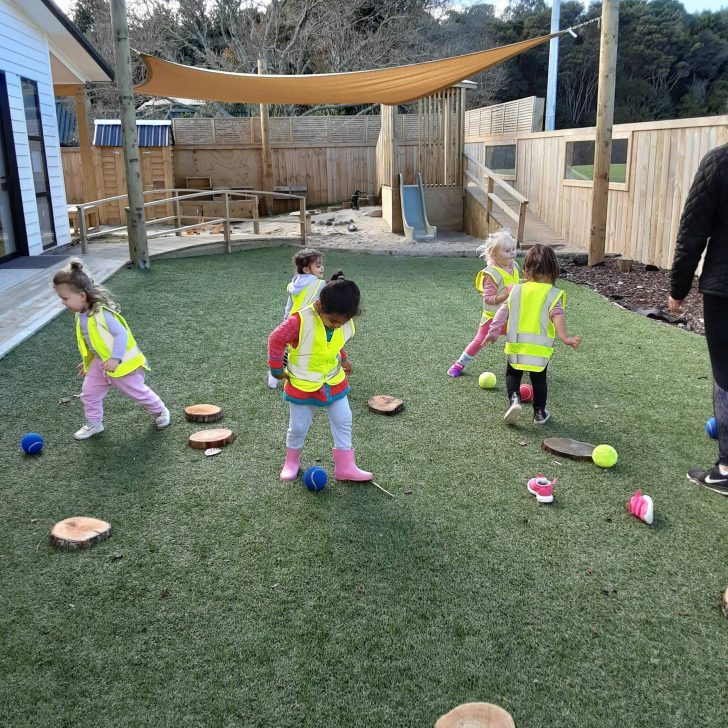 Outdoor play at childcares